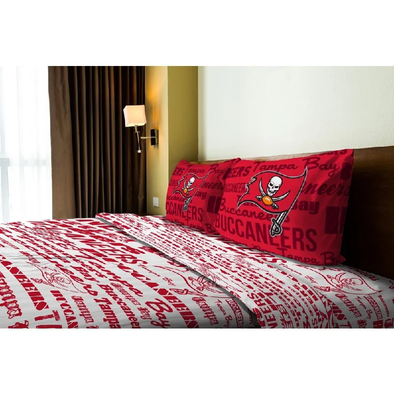 NFL 821 Bucs Full Sheet Set Anthem - Red