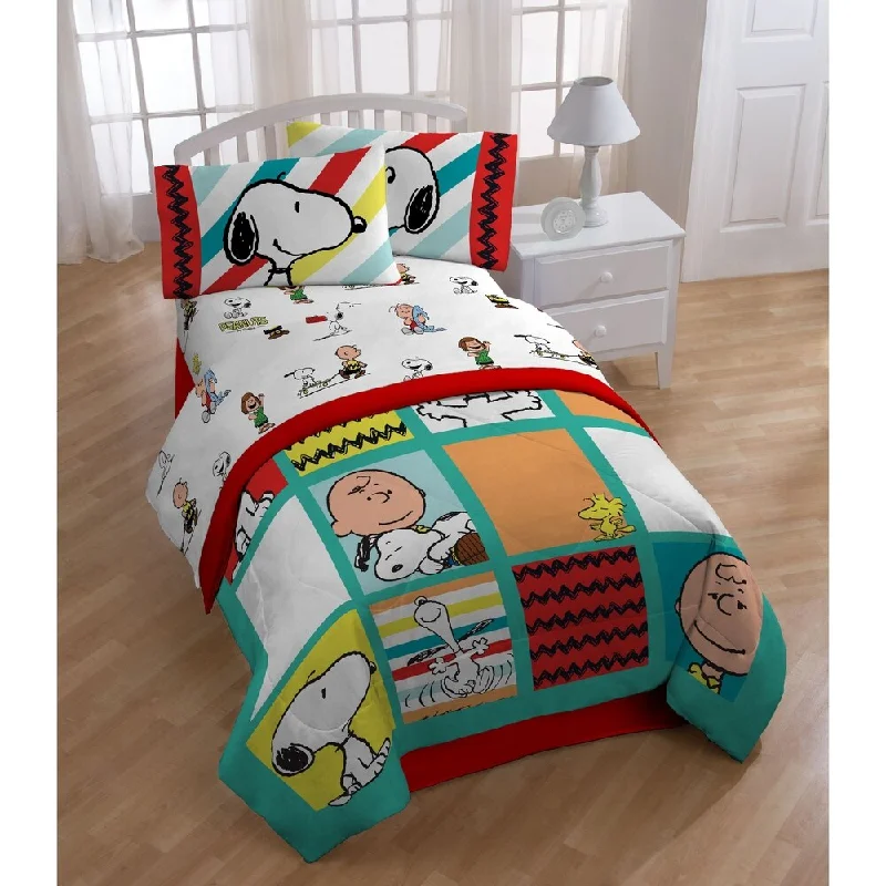 Peanuts Best Friends 4 Piece Full Sheet Set