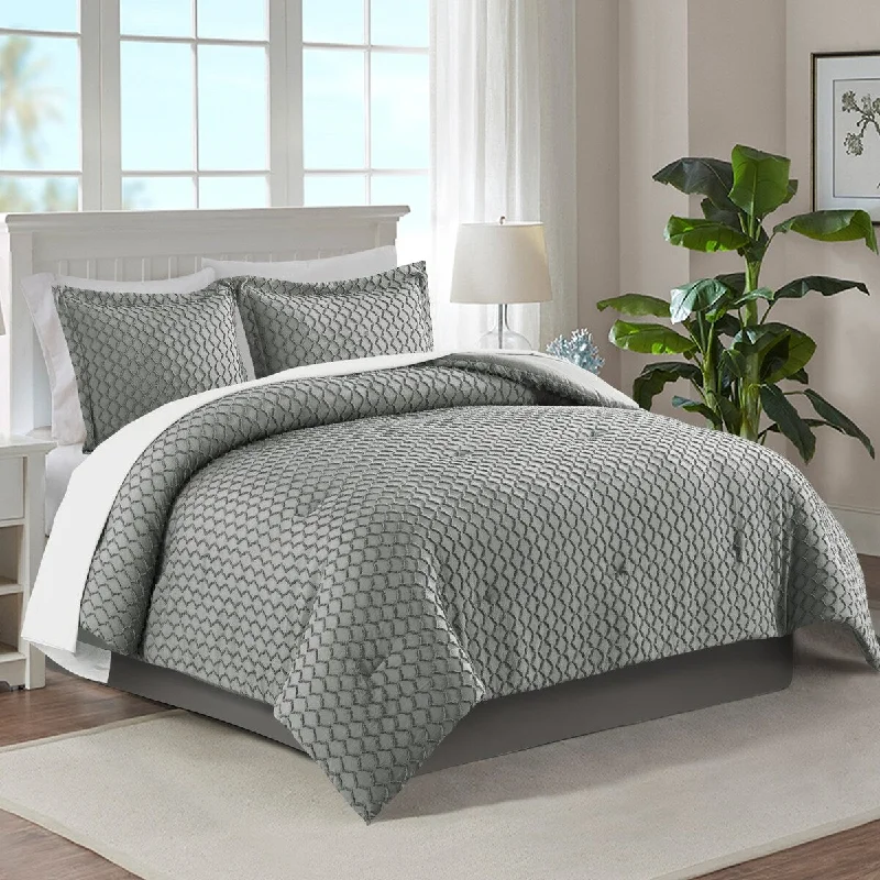 Tufts Accent Shabby Chic Comforter Set for All Season