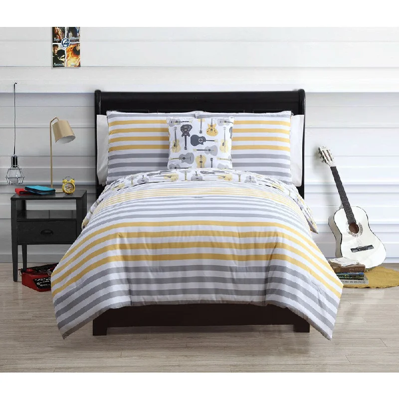 VCNY Kyle 4-piece Reversible Cotton Comforter Set