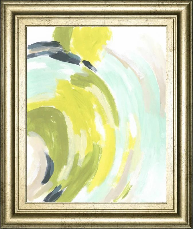 22x26 Tidal Vortex IV By June Erica Vess - Yellow