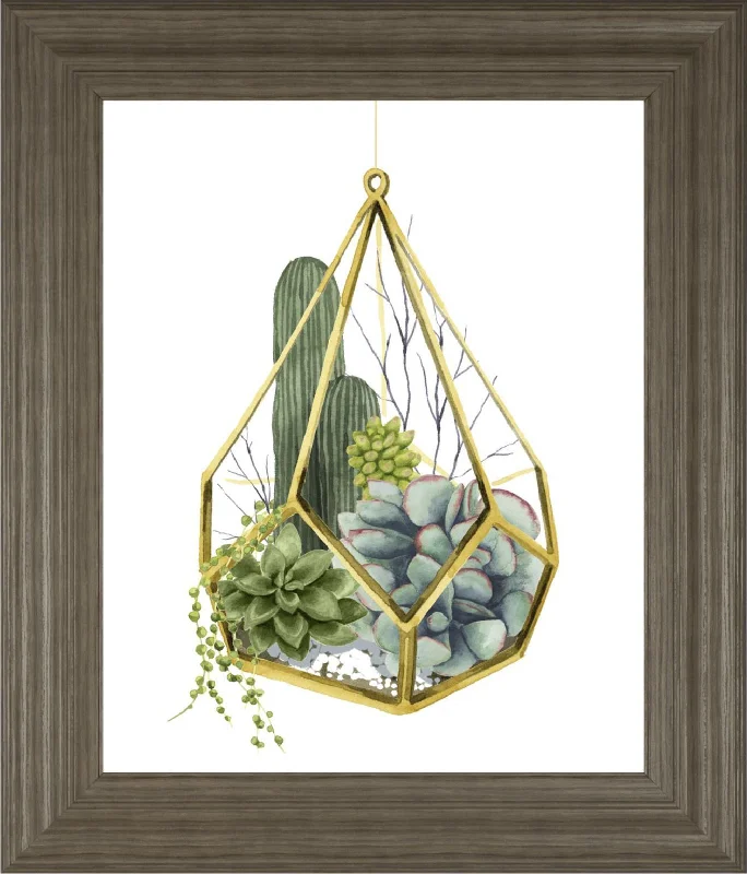 22x26 Wild Terrarium IV By Grace Popp - Green