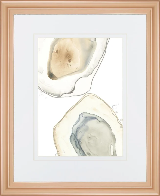 34x40 Ocean Oysters III By June Erica Vess - Light Blue