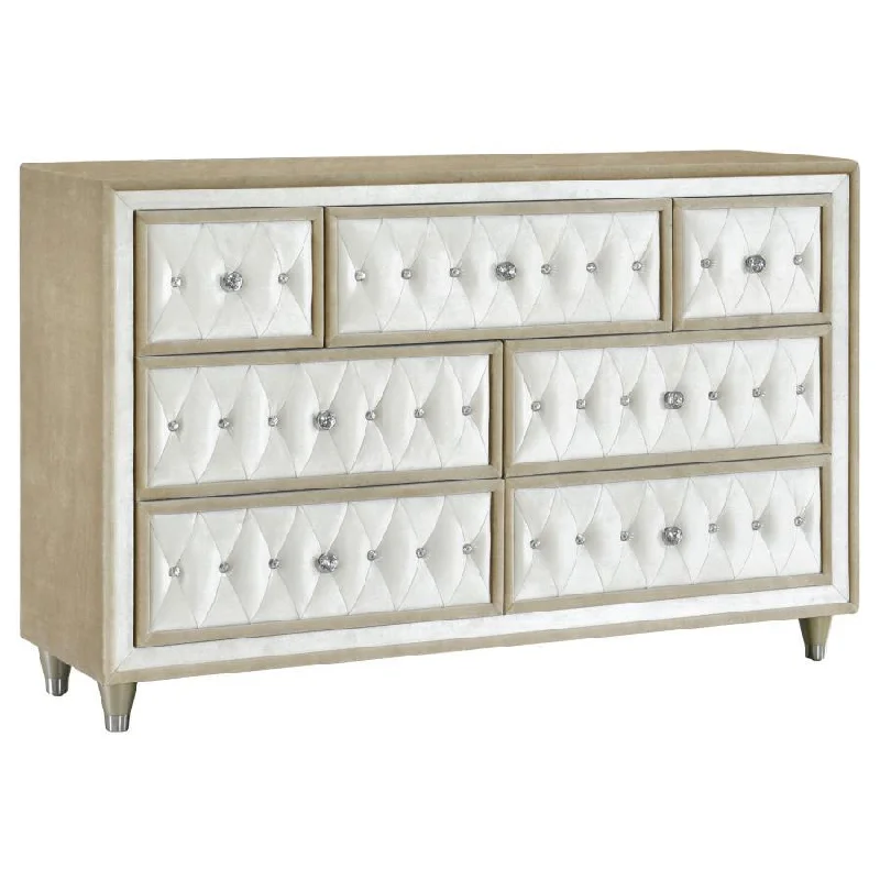 Antonella - 7-Drawer Upholstered Dresser