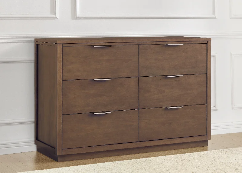 Forever 6 Drawer Dresser with Changing Top and Interlocking Drawers - Naturals Collection