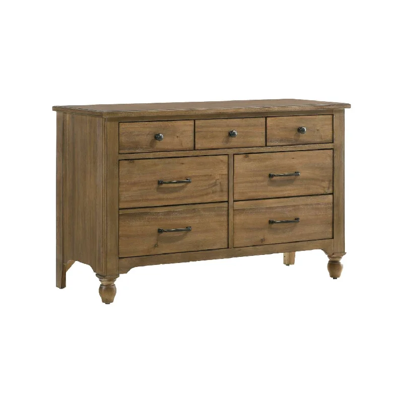 Highland 7 Drawer Dresser - Sand Dune