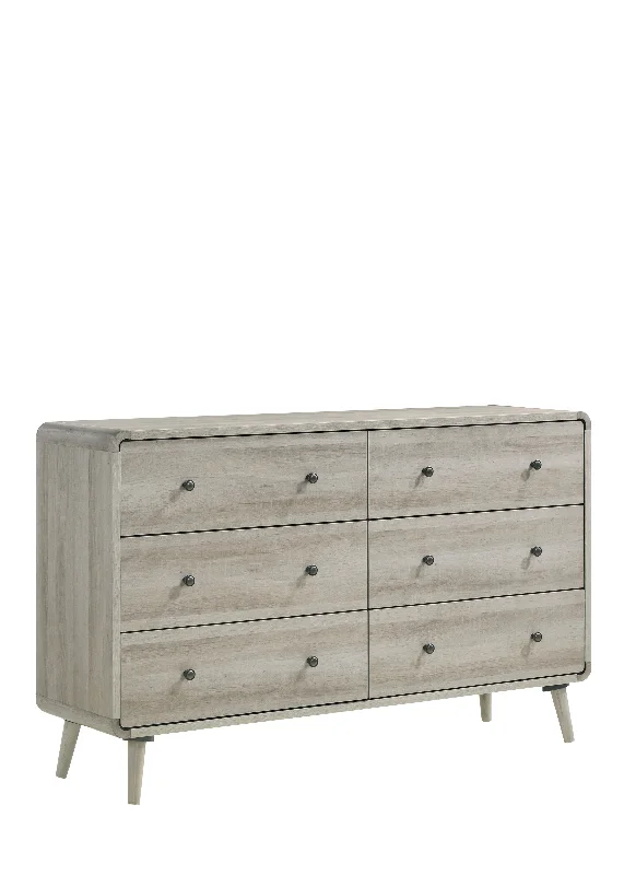 Kaiya 6 Drawer Dresser - Antique Grey