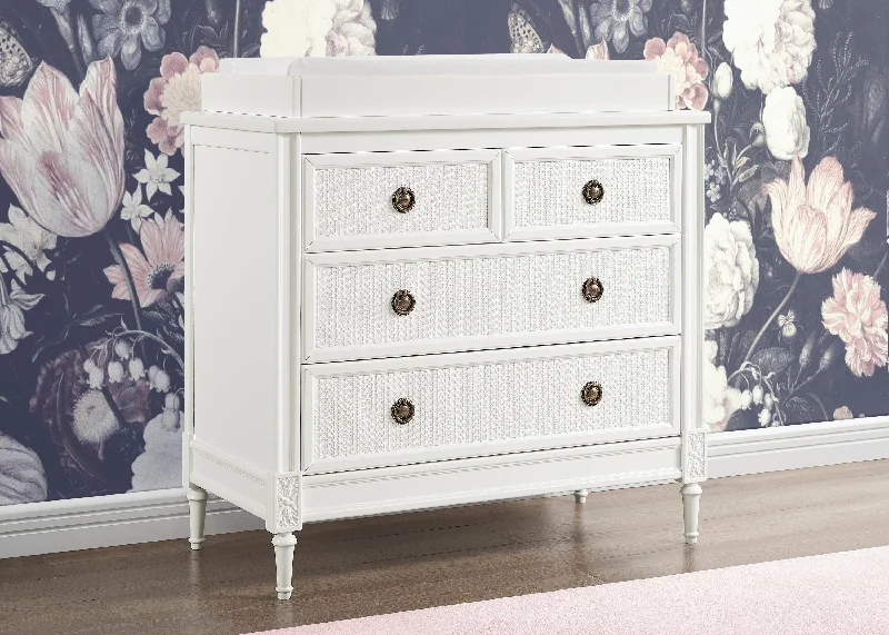 Madeline 4 Drawer Dresser with Changing Top and Interlocking Drawers