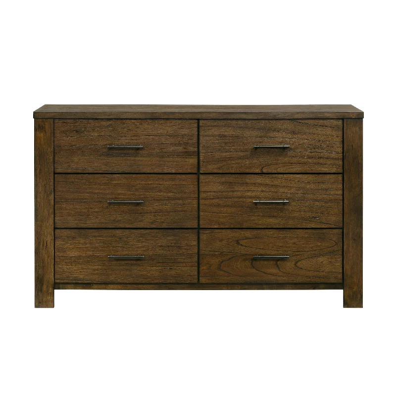 Manor 6-Drawer Dresser - Dark Oak