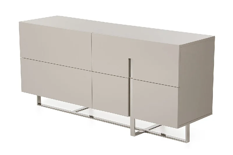 Minimalist 3 Drawer Dresser - Light Gray