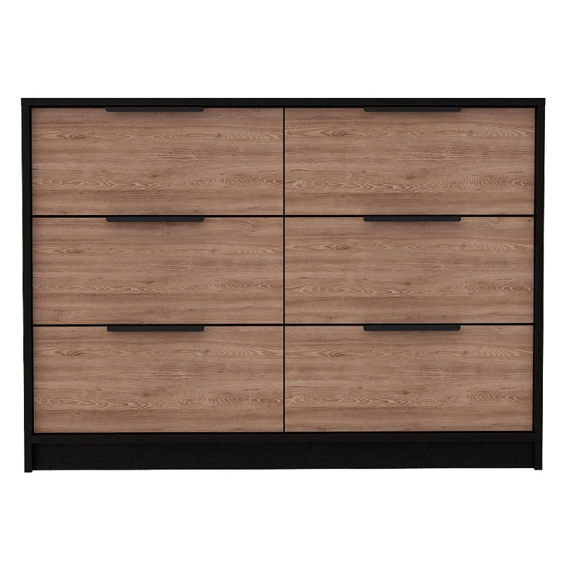 Modern Rustic Dresser - Black / Natural