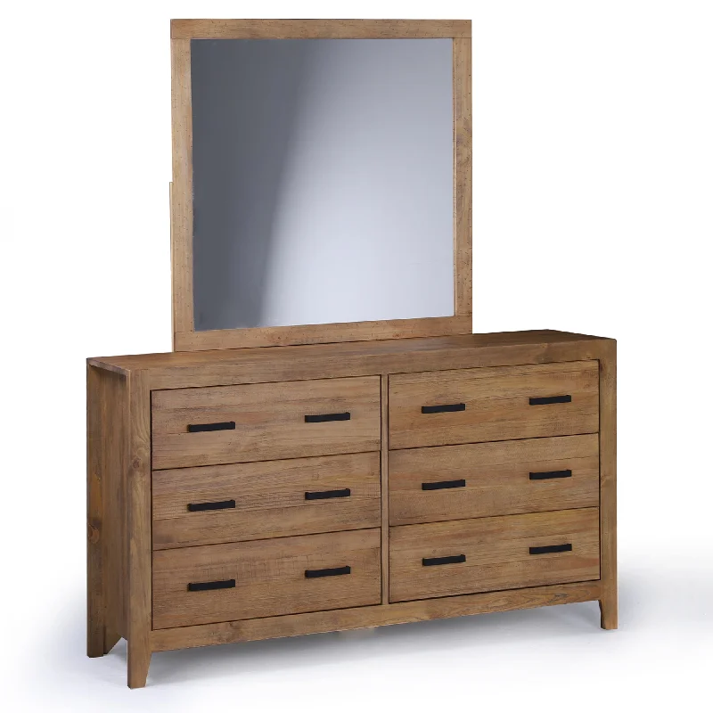 Palm Harbour 6 Drawer Dresser - Rustic Natural