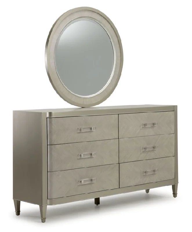 Reece 6-Drawer Dresser - Sliver Grey