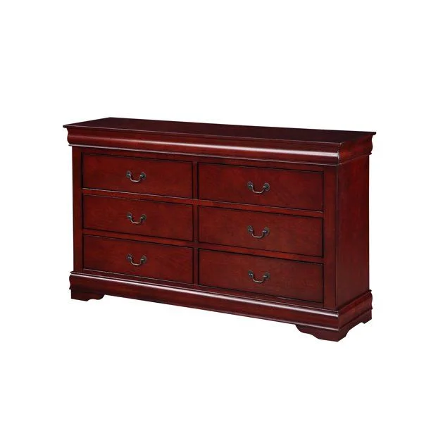 Solid Wood Double Dresser - Brown