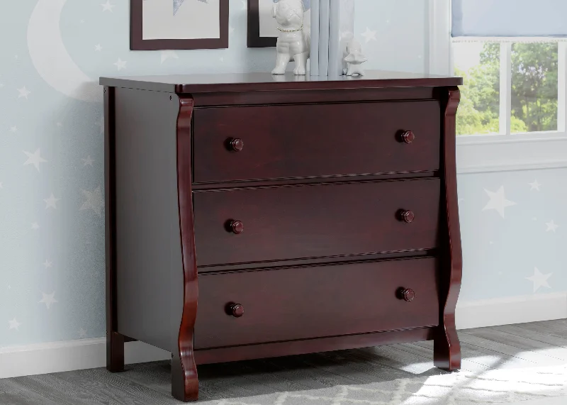 Universal 3 Drawer Dresser with Interlocking Drawers