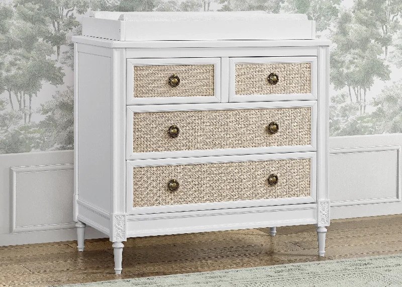 Madeline 4 Drawer Dresser with Changing Top and Interlocking Drawers