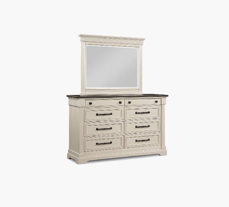 Woodbridge White 65" Dresser